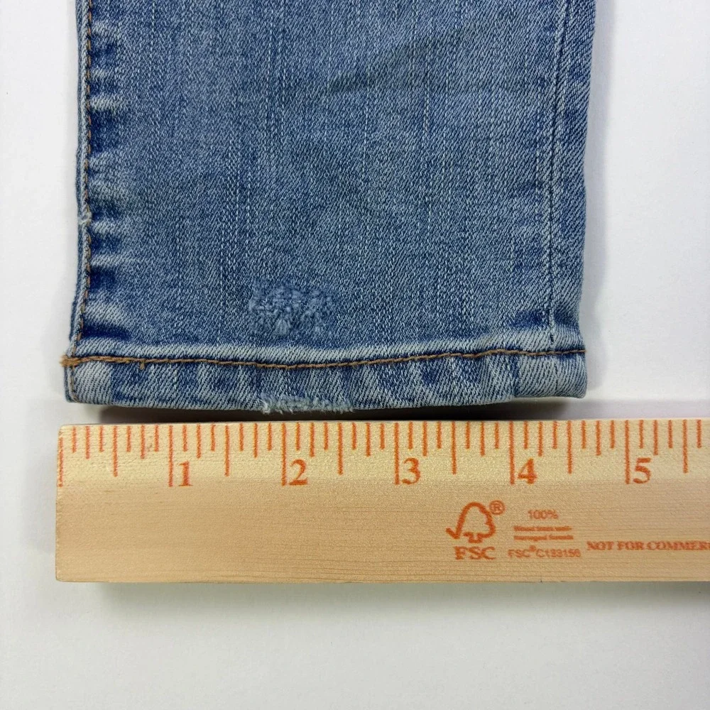 Abercrombie & Fitch Super Skinny Jeans Womens 28/6 Medium Distressed Patchwork